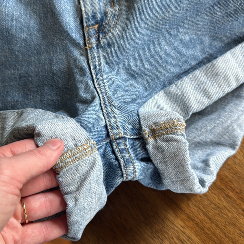BDG mom high rise Classic Blue Jean Shorts 24 - Picture 6 of 6